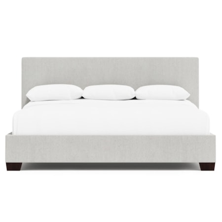 King Upholstered Panel Bed