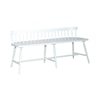 Liberty Furniture Palmetto Heights Low-Back Spindle Bench