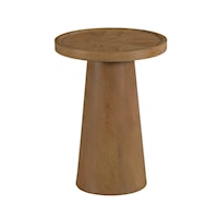 Transitional Pod Round Accent Table