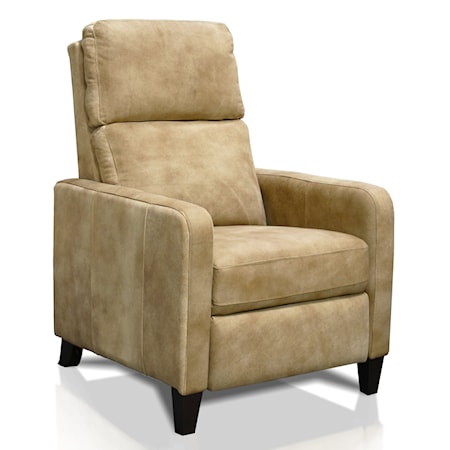 Leather Push Back Recliner