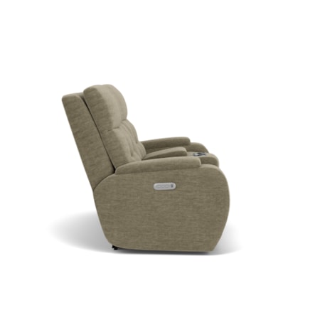 Power Reclining Console Loveseat