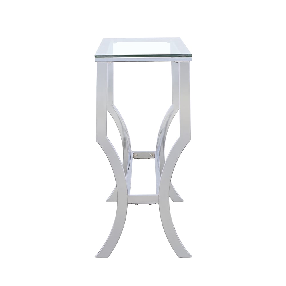 Saide Glass Top Console Table