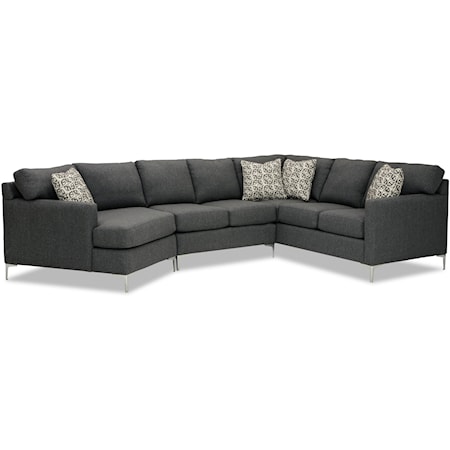 5-Seat Sectional Sofa w/ LAF Cuddler