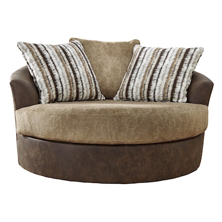 Oversized Swivel Accent Chair