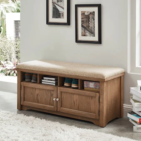 Transitional Shoe Bench