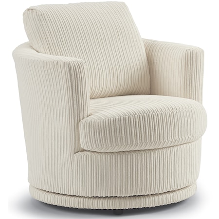 Swivel Barrel Chair