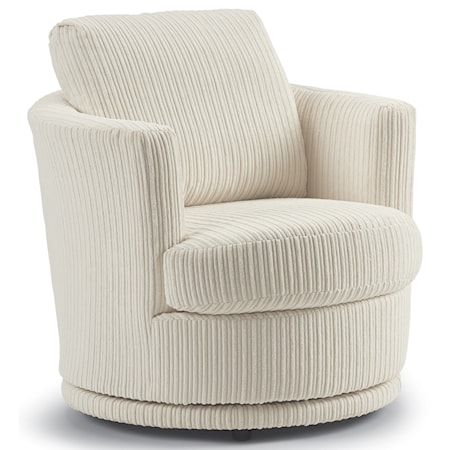 Swivel Barrel Chair