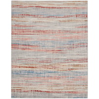 7'10" x 9'10" Ivory Multicolor Rectangle Rug