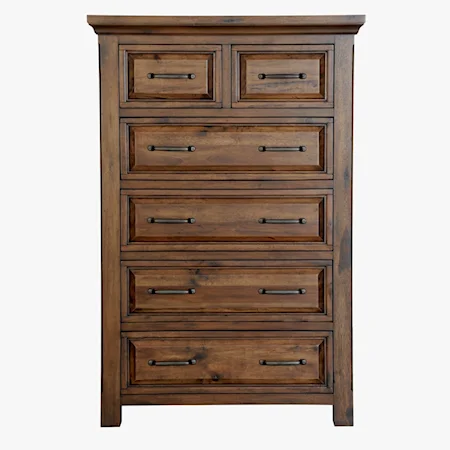 Transitional 6-Drawer Chest of Drawers