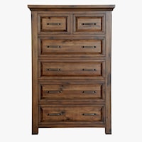 Transitional 6-Drawer Chest of Drawers