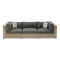 Casual 3-Piece Outdoor Sectional Sofa