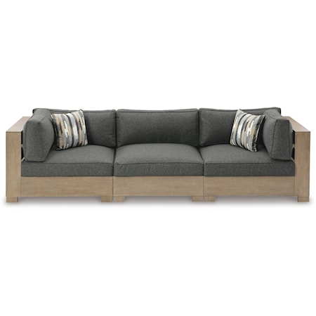 Casual 3-Piece Outdoor Sectional Sofa