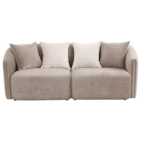 Townsend 3-piece Chenille Sofa Set Latte