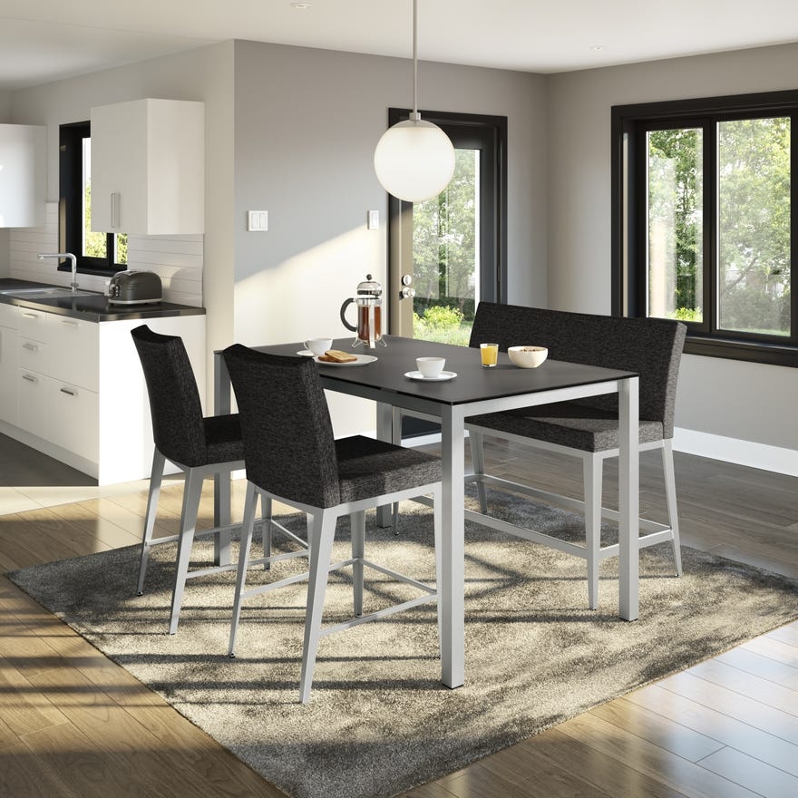 Amisco Pablo Upholstered Plus-Size Bar Stool