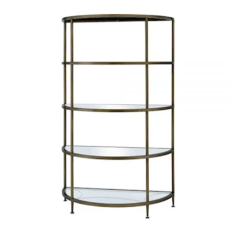 Contemporary Rack with Glass Shelves