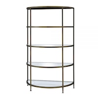 Contemporary Rack with Glass Shelves