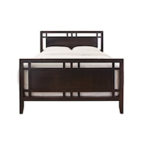Atwood Queen Gridwork Bed with High Footboard