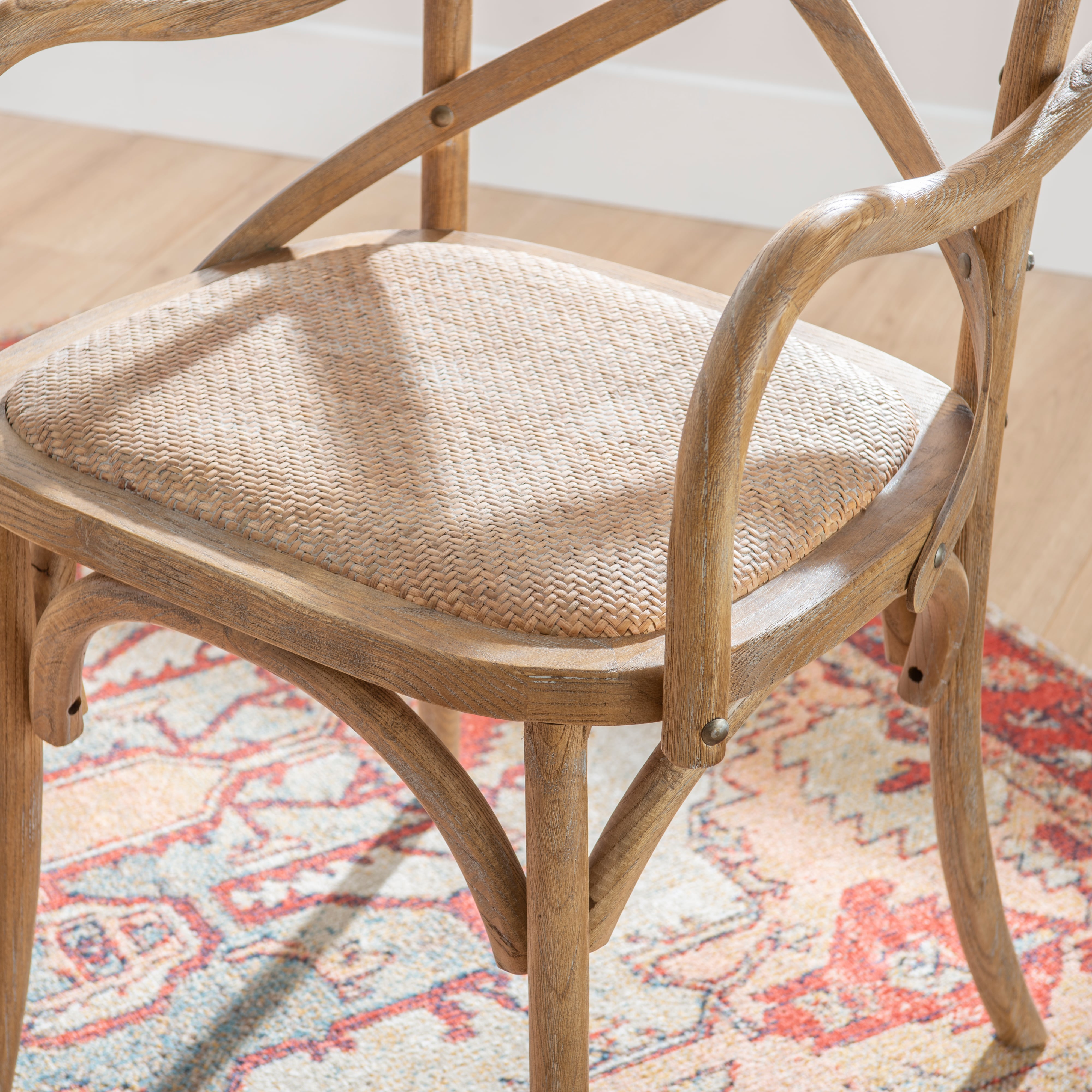 Linon CONELLY Ash Gray Arm Chair