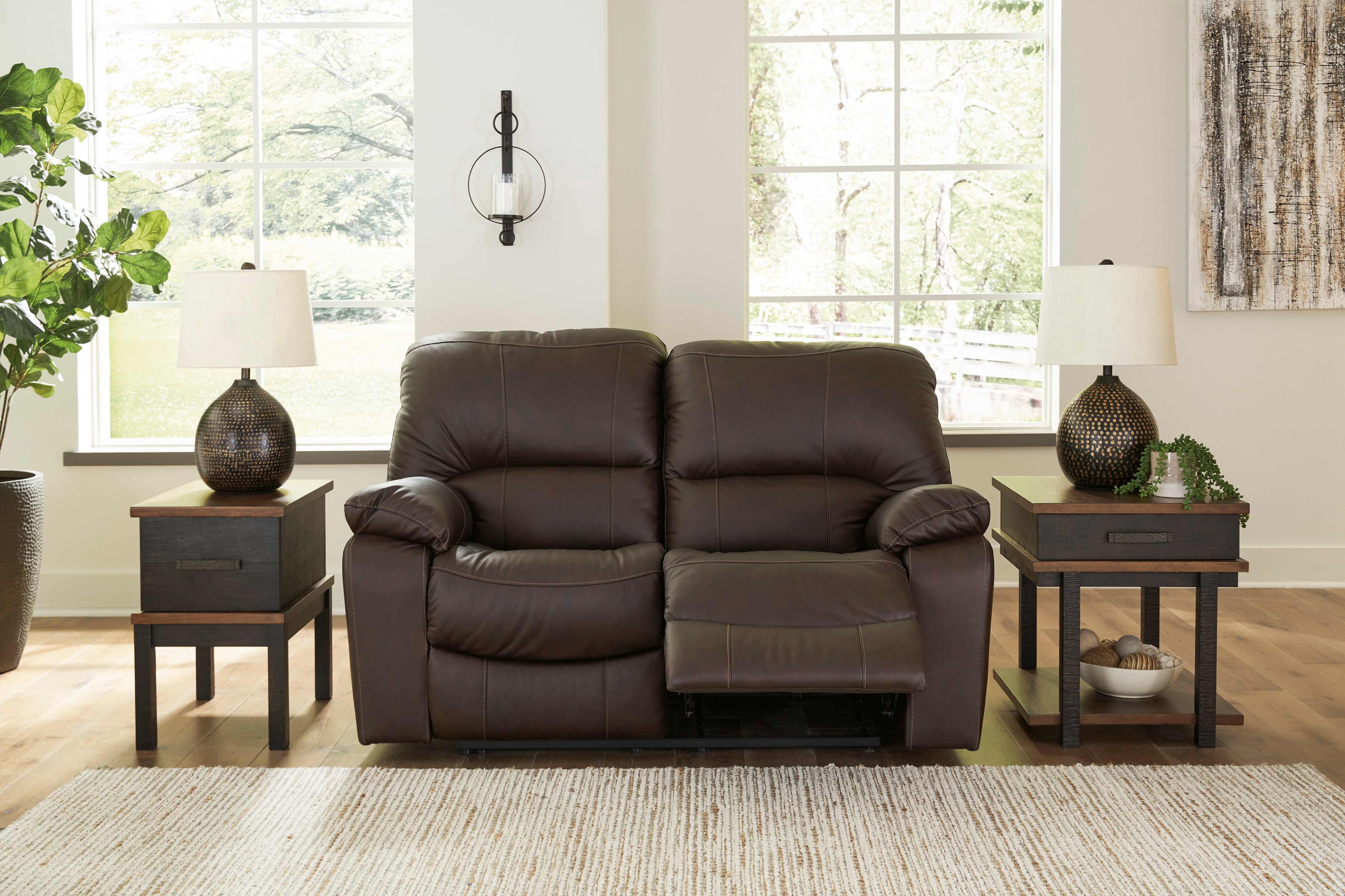 Signature Design by Ashley Leesworth Reclining Power Loveseat