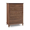 Archbold Furniture Franklin 5 Drawer Chest