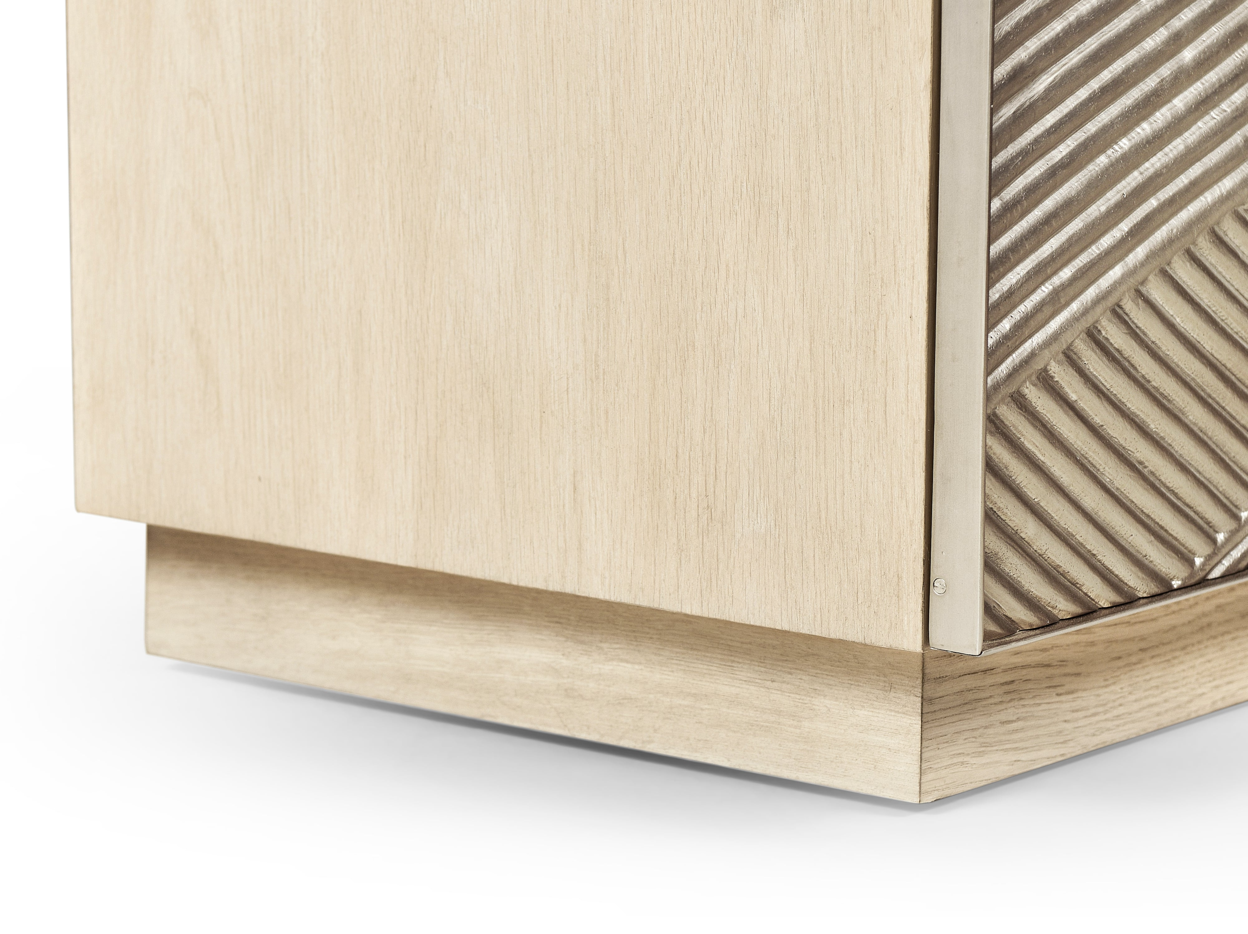 Jonathan Charles Water Capillary Cast Metal Texture Double Dresser