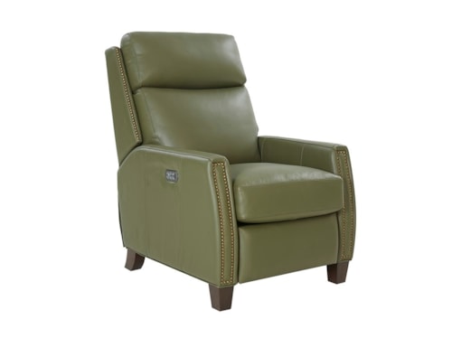 Transitional Big & Tall Power Recliner with Power Headrest and Power Lumbar