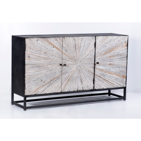 Reclaimed 3 Door Accent Cabinet