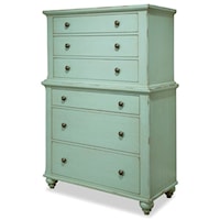 Casual 6-Drawer Tall Chest with Soft-Close Drawers