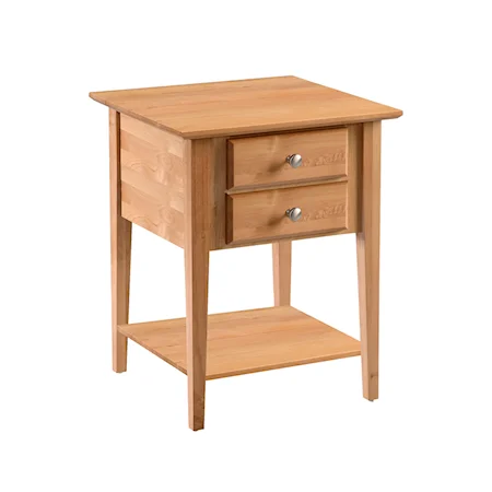 2 Drawer End Table