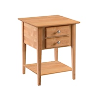 2 Drawer End Table