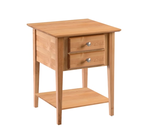 2 Drawer End Table