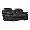 Homelegance Marille Reclining Console Loveseat