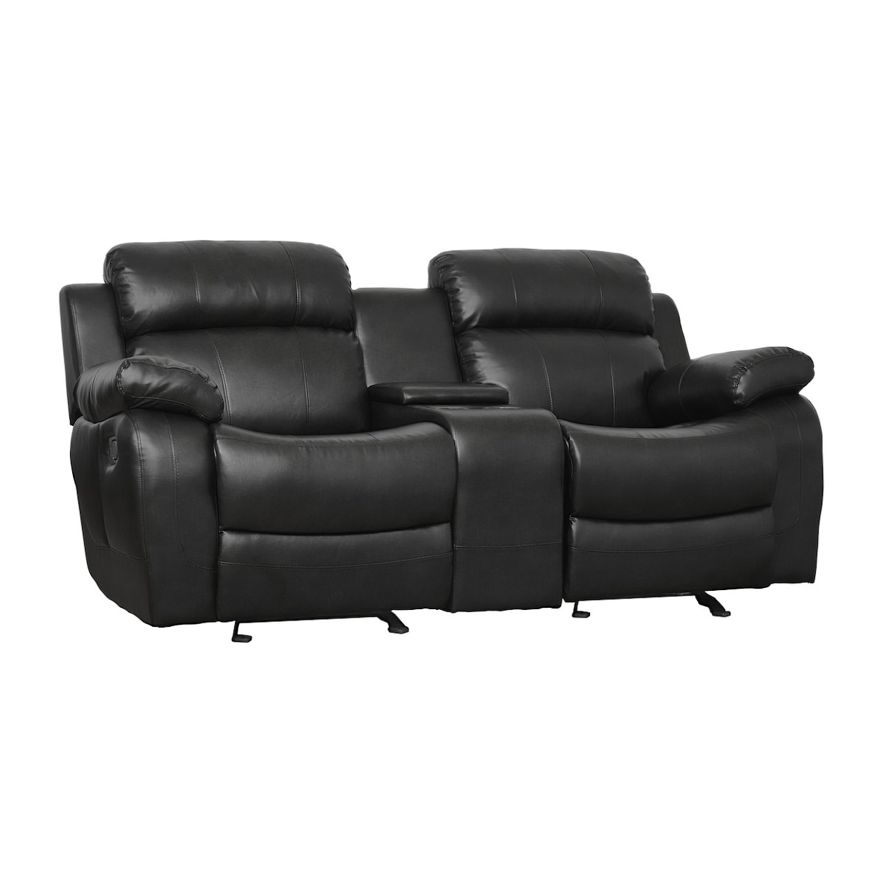 Homelegance Furniture Marille Reclining Console Loveseat