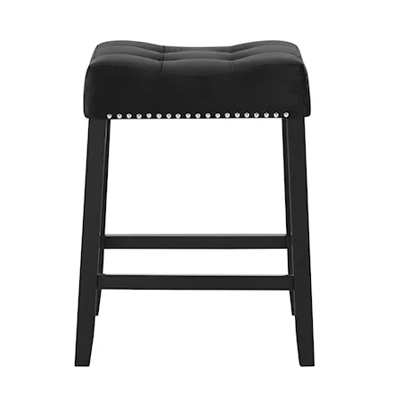 Transition Counter-Height Dining Stool with Nailheads