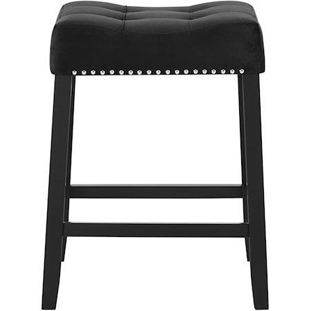 Transition Counter-Height Dining Stool with Nailheads