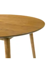 Armen Living Bennet Modern 47" Round Pub Table with Splayed Legs