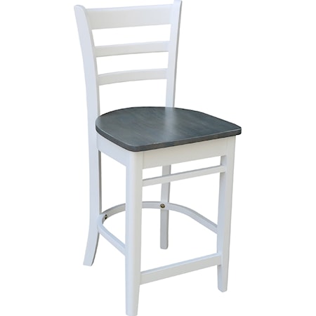 Emily Chair in Heather Gray / White