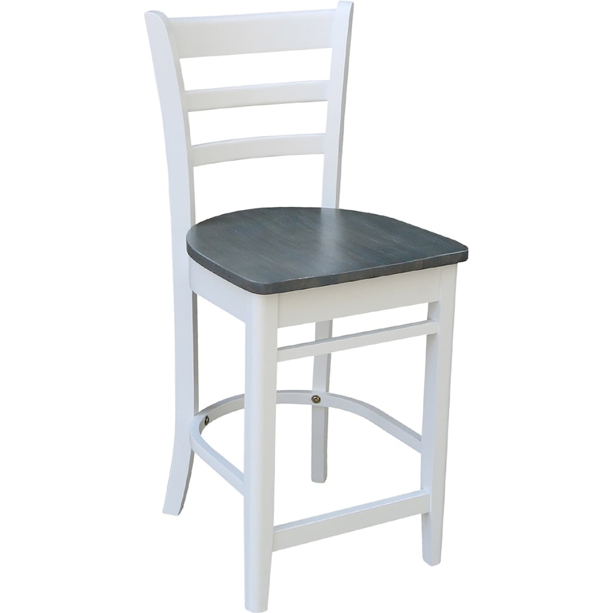 John Thomas Dining Essentials Emily Chair in Heather Gray / White