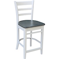 Farmhouse Emily Chair in Heather Gray / White