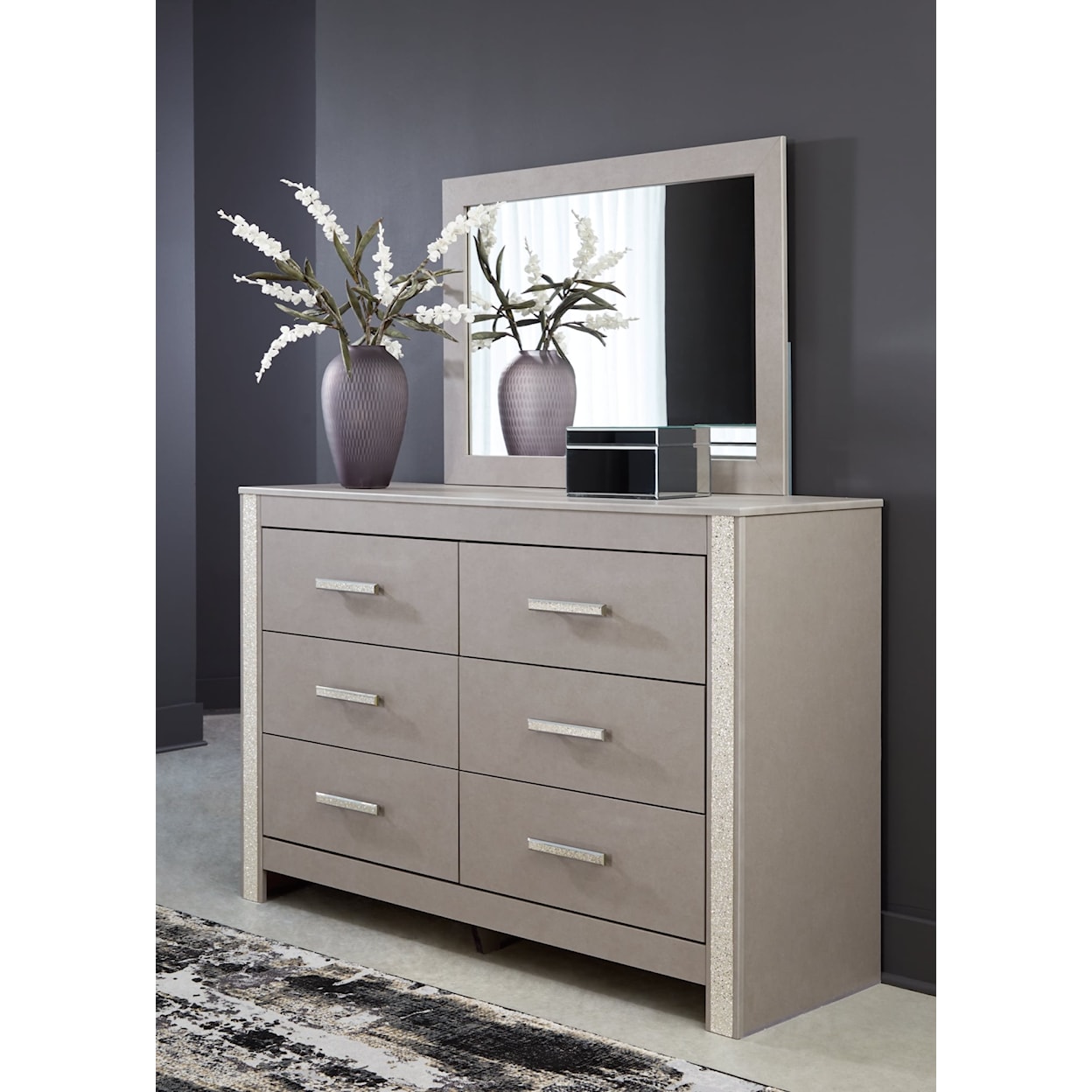 Michael Alan Select Surancha Dresser and Mirror