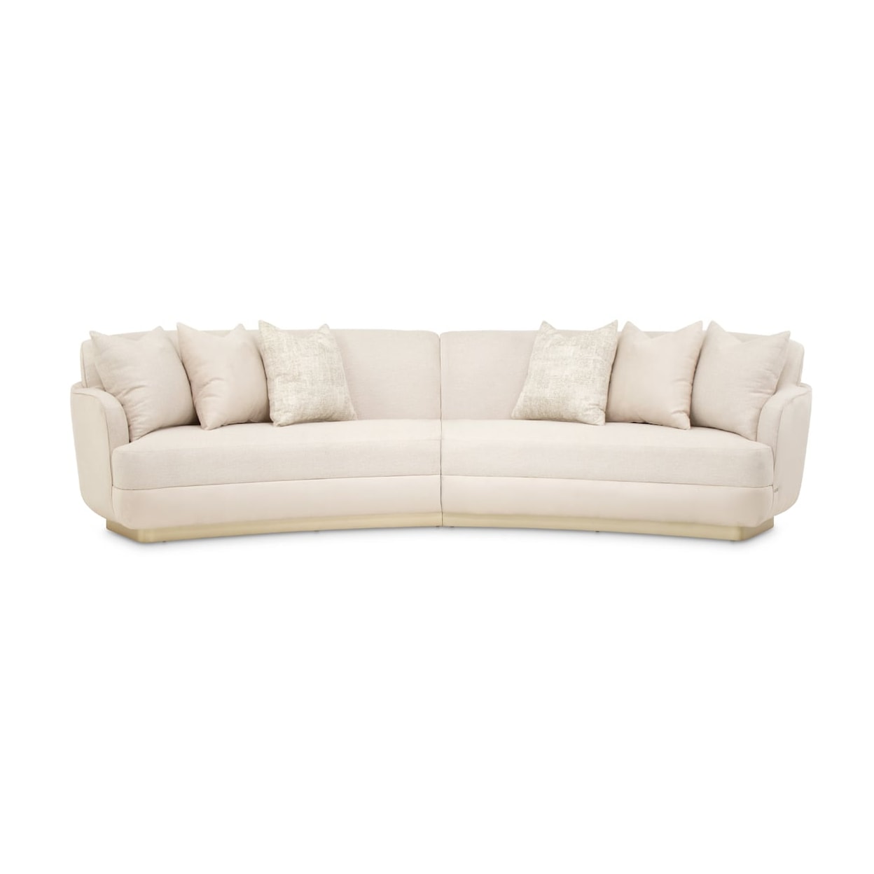 Michael Amini Aurora 2-Piece Upholstered Sectional Sofa