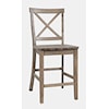 Jofran Eastern Tides X Back Counter Stool