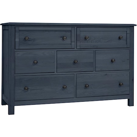 Casual 7-Drawer Dresser with Soft-Close Drawers