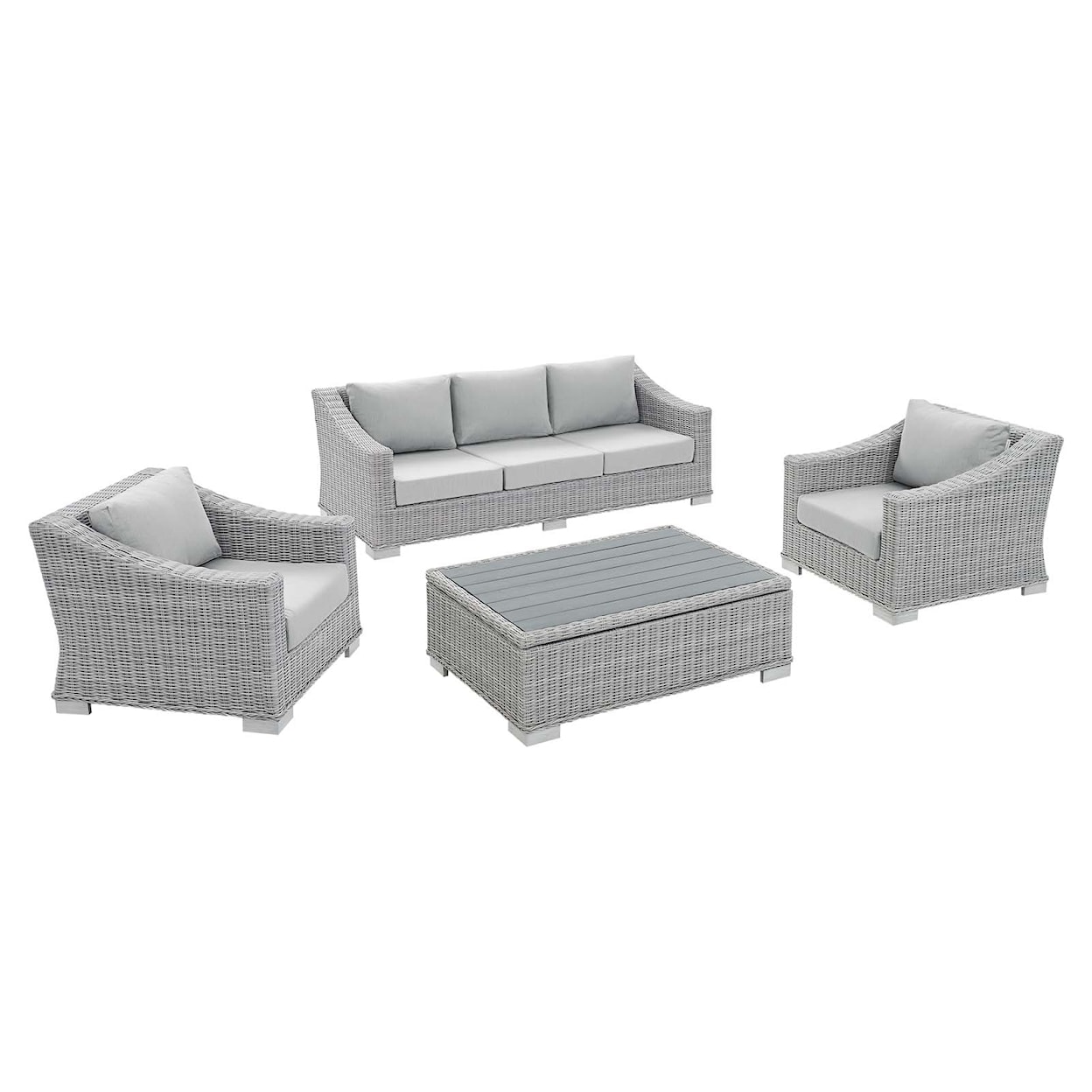 Modway Conway Outdoor 4-Piece Furniture Set