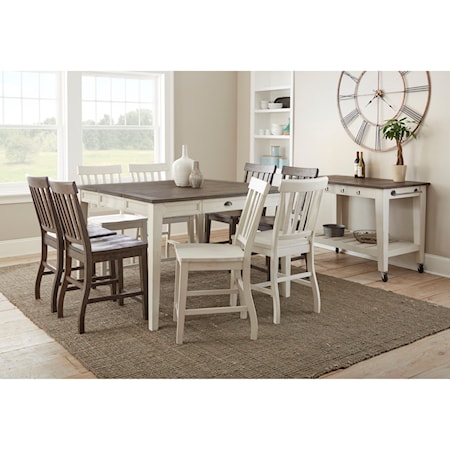 10-Piece Counter Height Dining Set