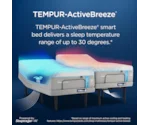 Tempur-Pedic® TEMPUR-ActiveBreeze® Medium Hybrid King Mattress and Adjustable Base Set