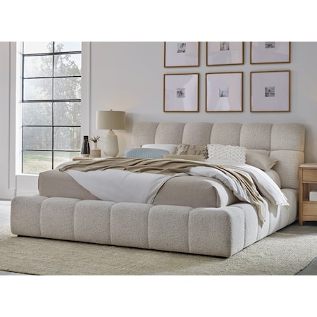 Upholstered Queen Panel Bed