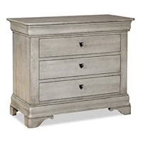 Traditional 3-Drawer Bedside Chest with Soft-Close Drawers