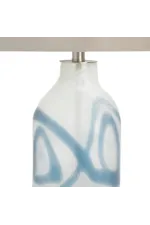 Crestview Collection  Fanning 25.25"H Glass Table Lamp