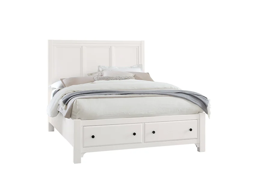 Cool Farmhouse Queen Panel Storage Bed  by Vaughan Bassett at Zak's Home